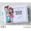 ODDBALL MOM AND DAD RUBBER STAMP 